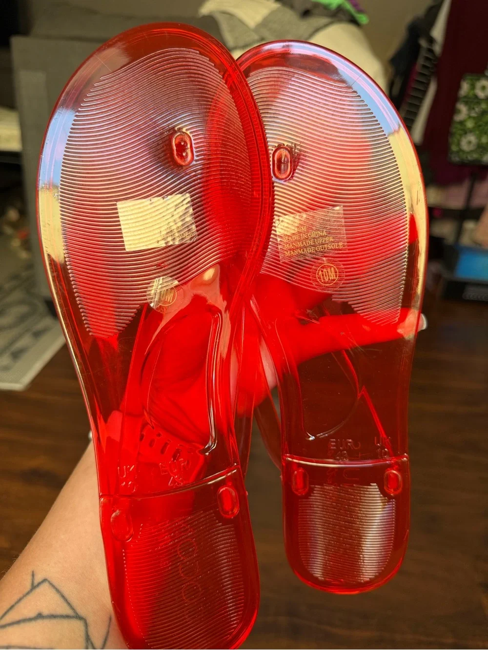 Coconut by Matisse Olsen Jelly Flip Flop Sandals size 10